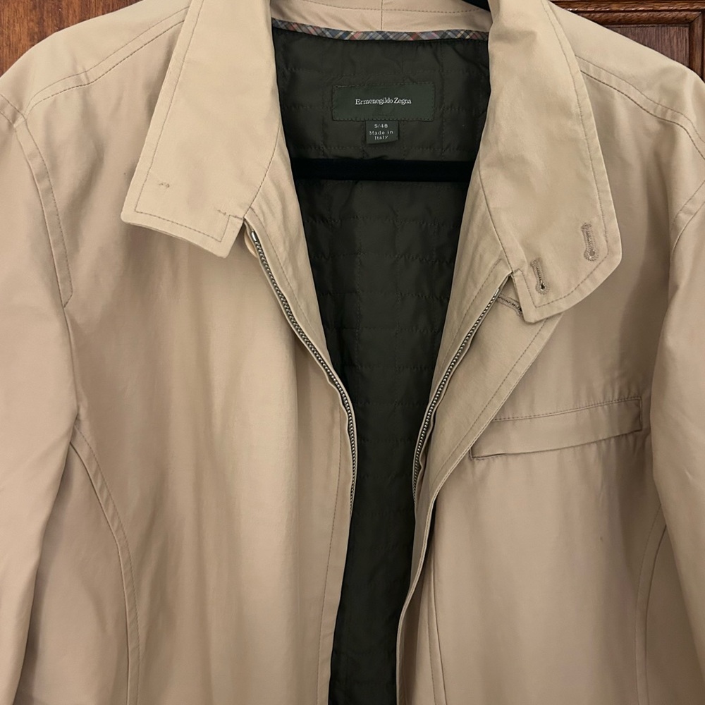 Ermenegildo Zegna Men's Beige Lightweight Jacket